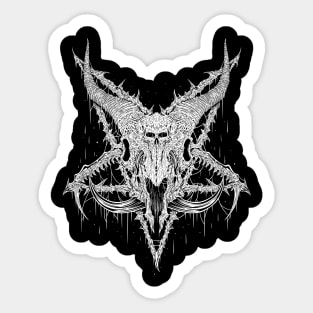 Pentagram Goat Demon Sticker